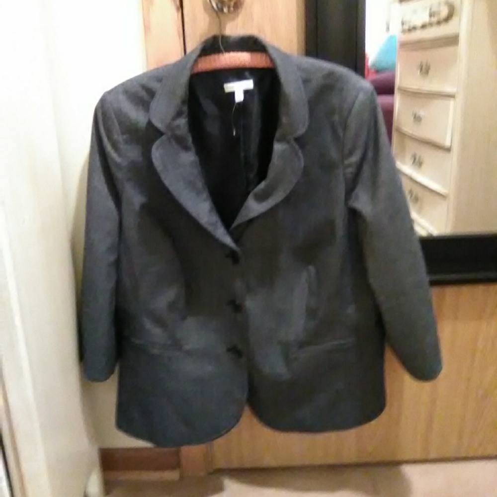 Fashion Bug, Grey, Quarter-sleeve, Blazer